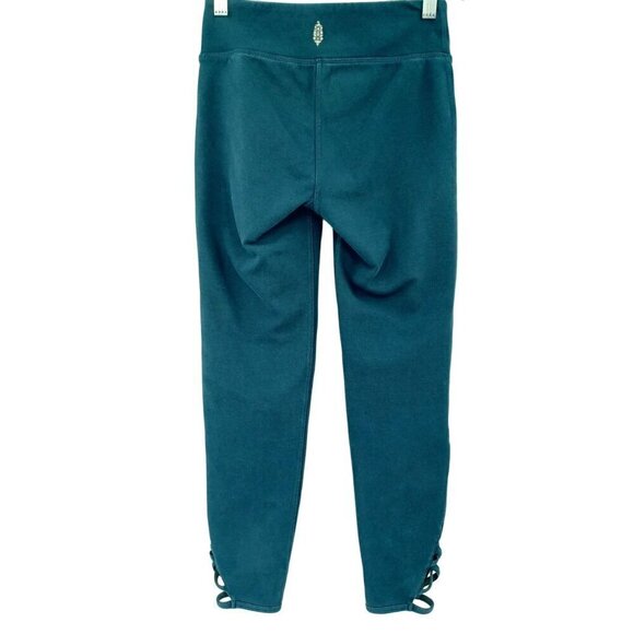 Free People Movement Cutout Ankle Legging Blue Green Women's Size XXS Athleisure - Picture 2 of 12
